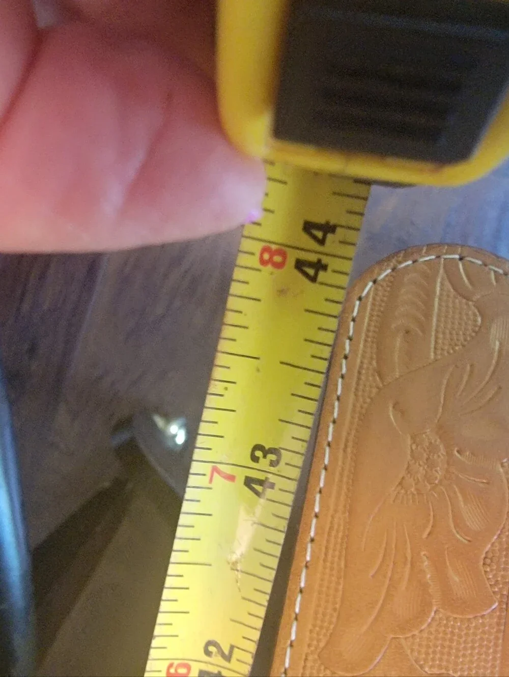 American Eagle Classic Embossed Tan Leather Belt -